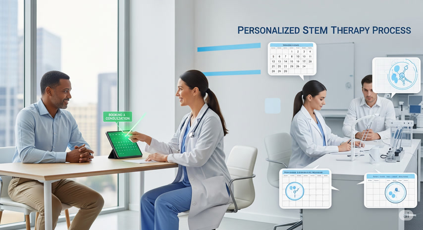 Clinician administering injection
